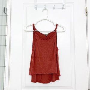 Don’t ask why American eagle loose fitting burnt orange red tank top (one size)
